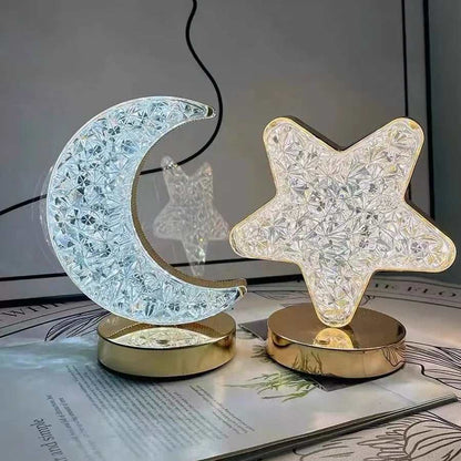 POLU MESEC KRISTALNA LAMPA