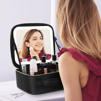 Kvalitetna Torba za Šminku sa Led Svetlom