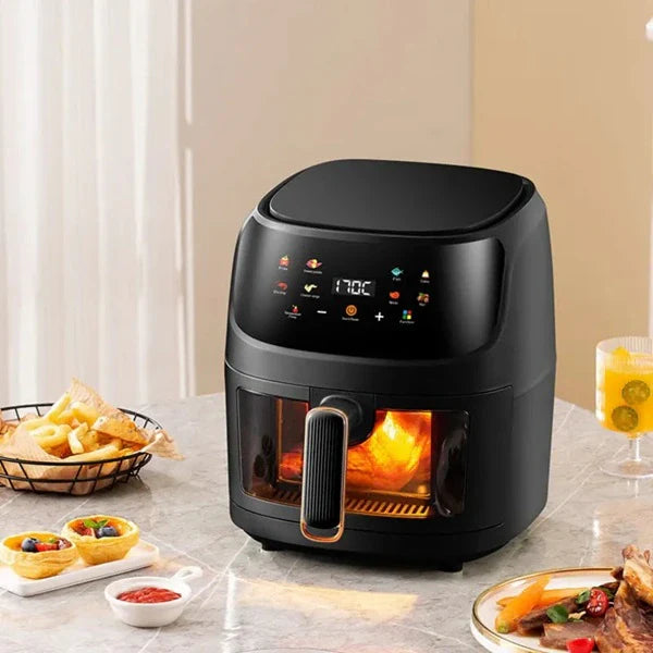 Friteza na vruć vazduh - Air Fryer - Silver Crest S-18 8L + 50 papira za pečenje