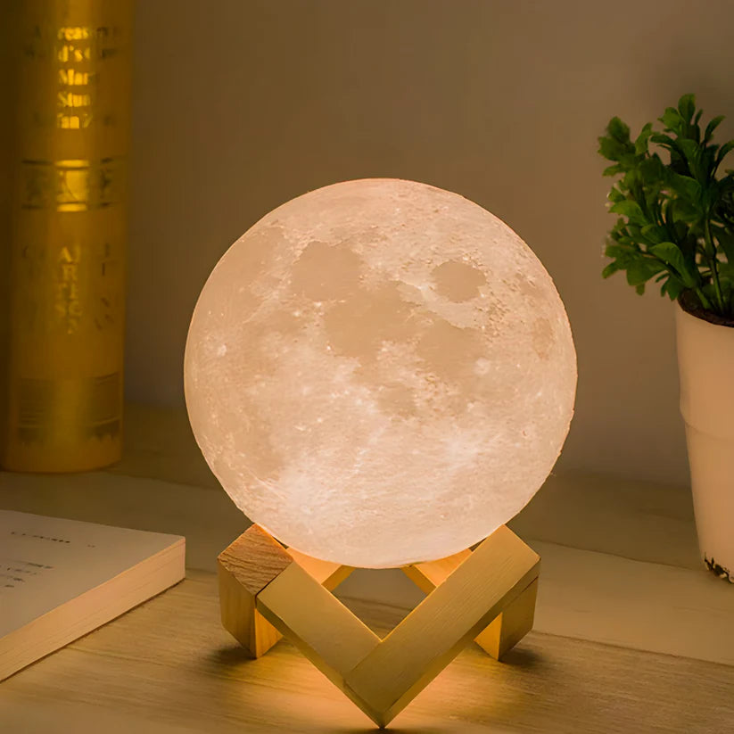 Novogodišnja 3D Mesec Lampa