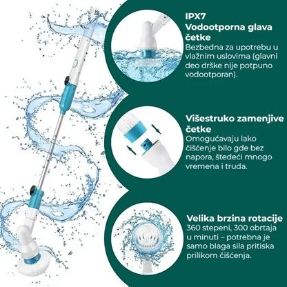 Super električna rotirajuća spin četka sa dodatnim nastavcima