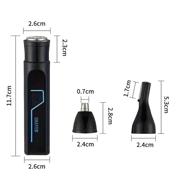 Trimer 3u1 za bradu, nos i obrve