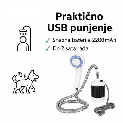 Tuš za tuširanje na otvorenom - USB punjivi tuš