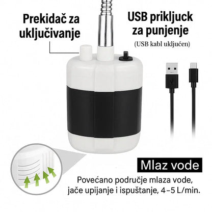 Tuš za tuširanje na otvorenom - USB punjivi tuš