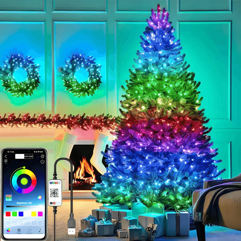 Pametne LED Bluetooth sijalice za jelku 10m