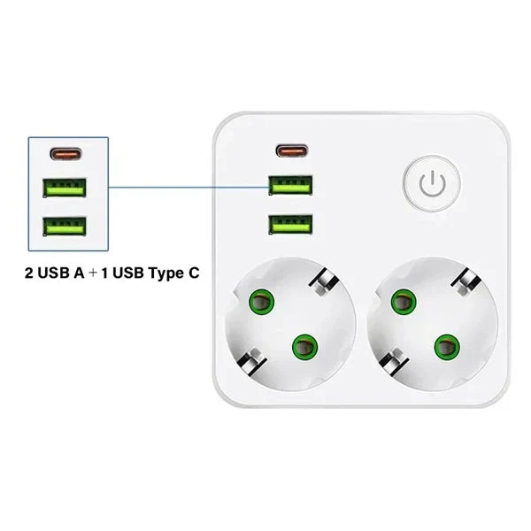 Utičnica USB Type-C port 2500w - lopov razdelnik